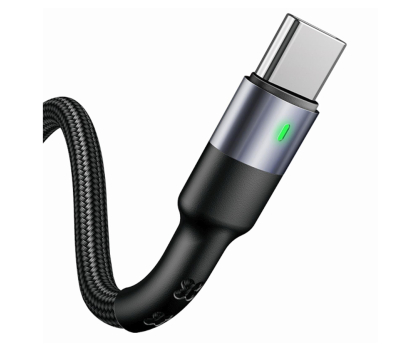 Kabel USAMS Kabel pleciony U26 USB-C 1m 3A Fast Charging czarny